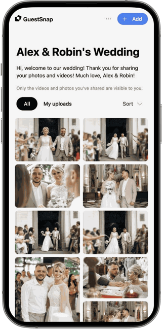 GuestSnap gallery viewing step preview