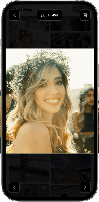GuestSnap gallery viewing step preview